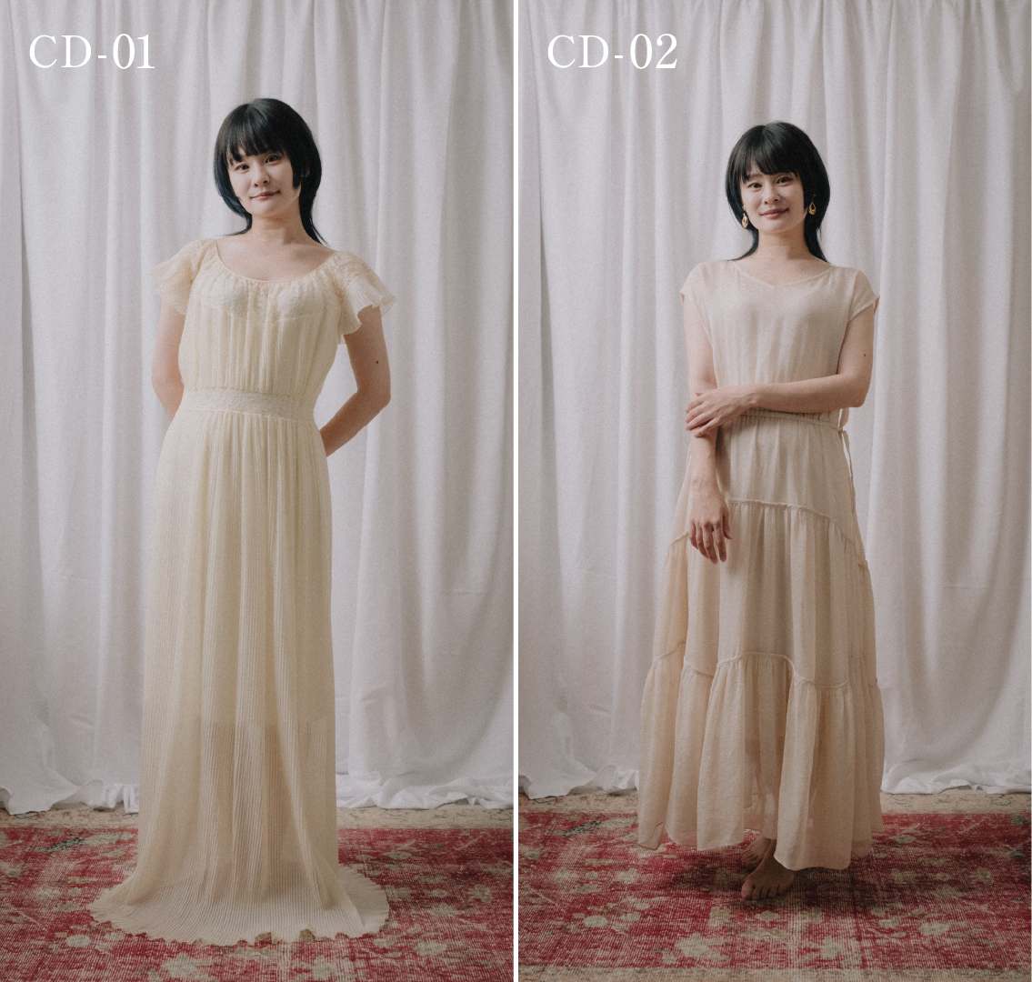 ヴィンテージカラードレス着用イメージ写真1