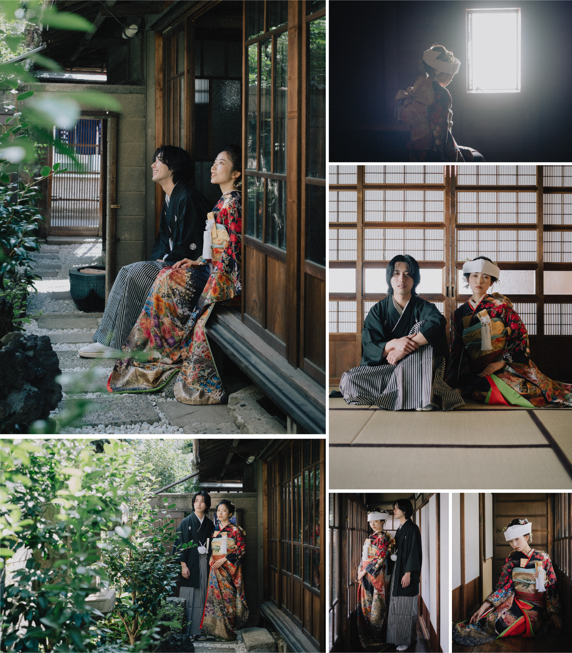 古民家を背景にした撮影イメージB