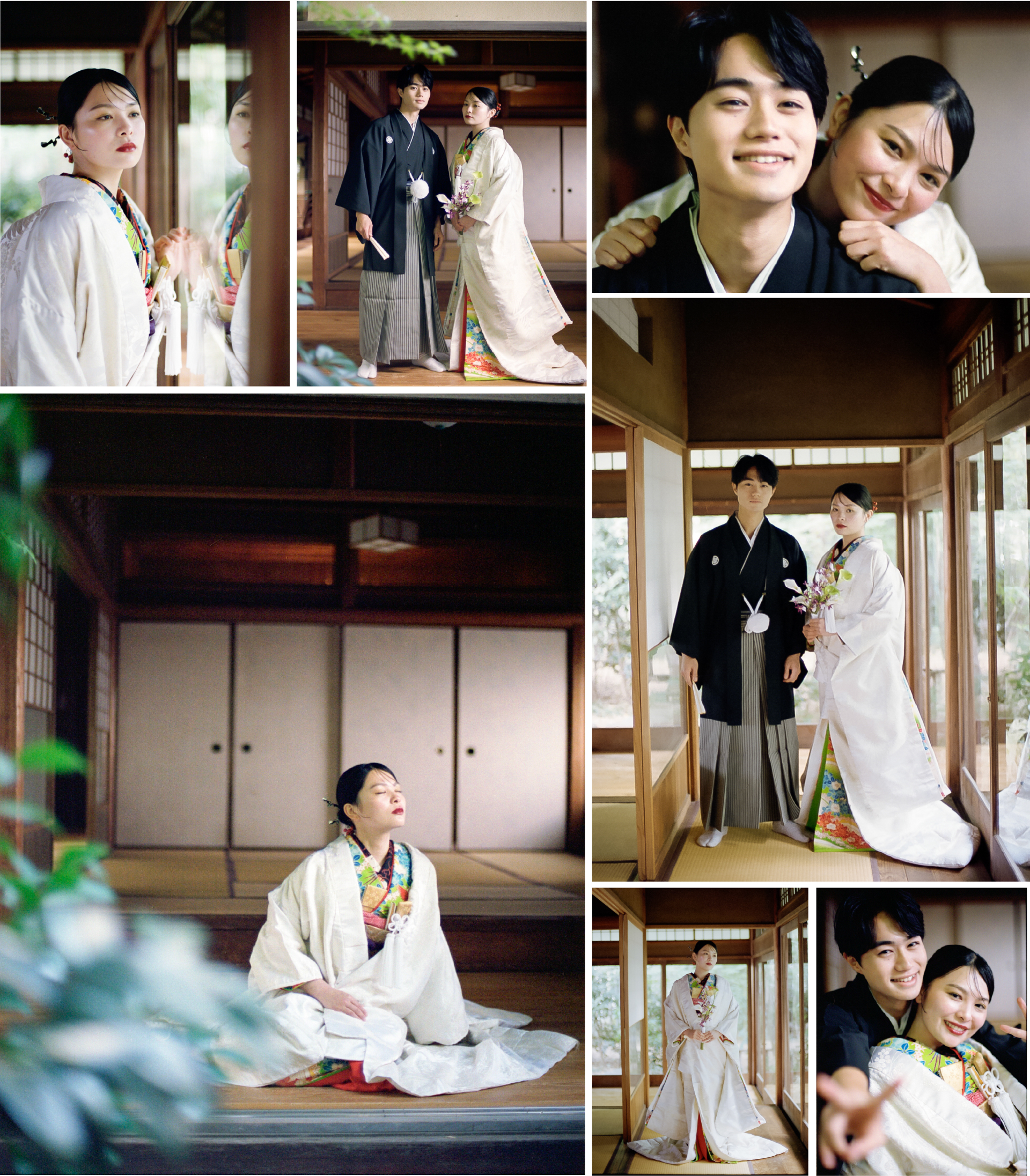 和風邸宅を背景にした撮影イメージ